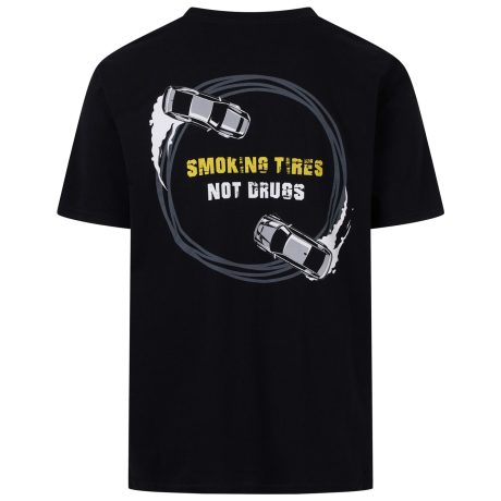 “Smoking tyres, not drugs”